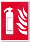 Extinguisher Flames Fire Signs