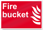 Fire Bucket Fire Sign