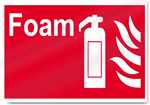 Foam Fire Signs