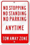 No Stopping No Standing No Parking Sign