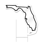 Florida Shaped Sign