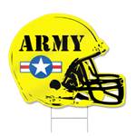 Football Helmet Shaped Sign