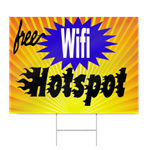 Free Wifi Hotspot Sign
