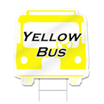 Front Of Bus Shaped Sign