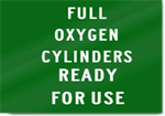 Full Oxygen Cylinders Sign