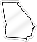 Georgia Shaped Magnet