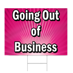 Going Out Of Business Sign