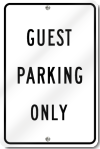 Guest Parking Only Sign 