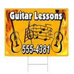 Guitar Lessons Sign