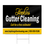 Gutter Cleaning Sign