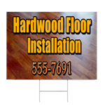 Hardwood Floor Installation Sign