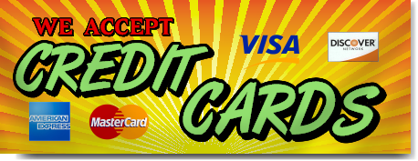 We Accept Credit Cards Banner