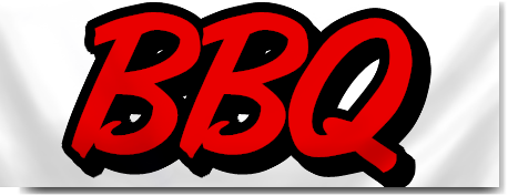 BBQ Block Lettering Banner