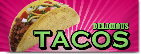 Delicious Tacos Banner