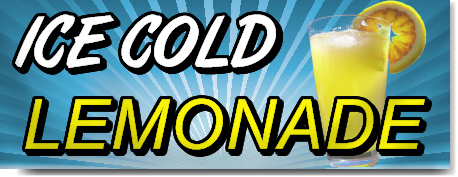 Ice Cold Lemonade Banner