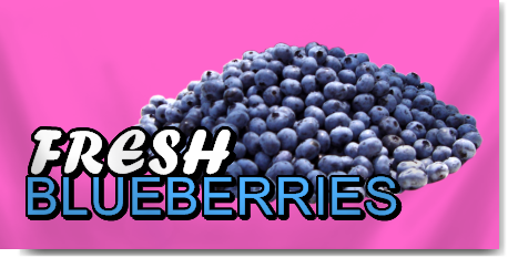 Fresh Blueberries Banner