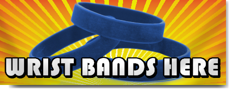 Wrist Bands Here Banner