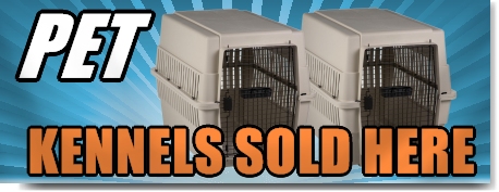 Pet Kennels Sold Here Banner