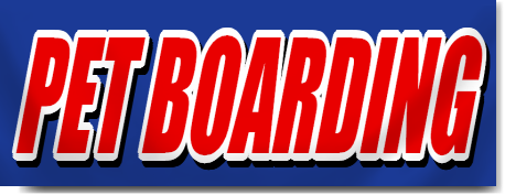 Pet Boarding Block Lettering Banner