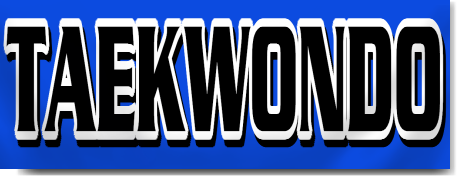 Taekwondo Block Lettering Banner