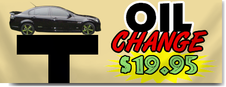 Oil Change Banner