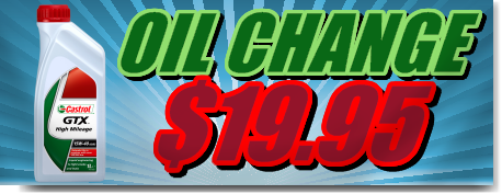 Oil Change $19.95 Banner