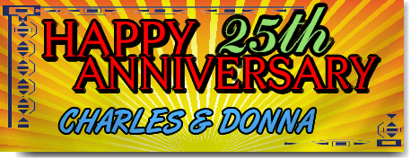 Happy Anniversary Customizable Banner