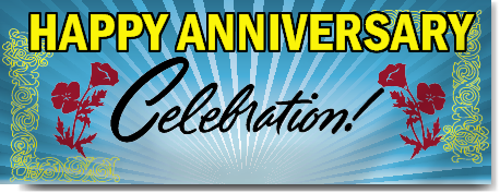 Happy Anniversary Celebration Banner