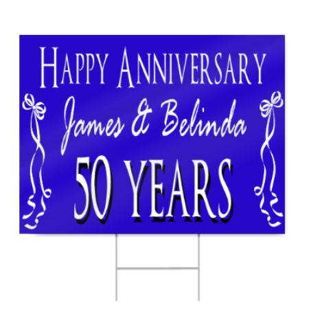 50th Anniversary Sign 