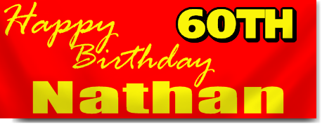 Custom 60th Birthday Banners