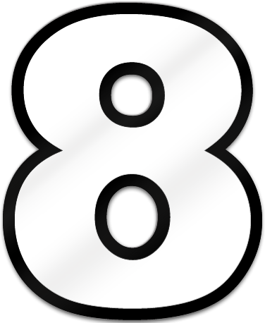Number Eight Shaped Magnet