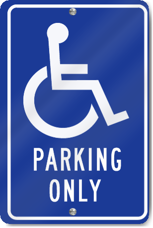 Handicapped Parking Only Metal Parking Sign