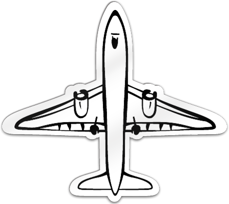 Airplane Shaped Magnet