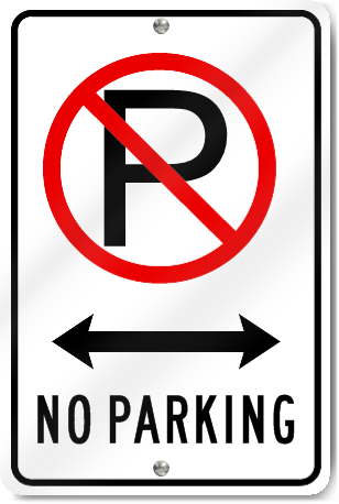 No Parking (Driveway) Sign