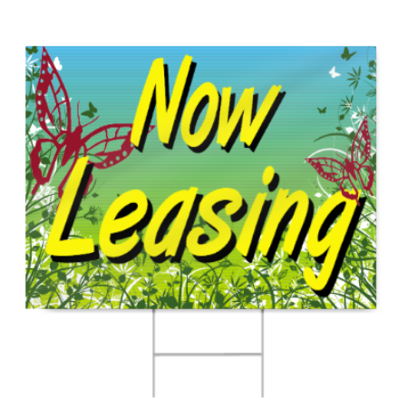 Apartment Now Leasing Sign