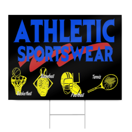 Athletic Sportswear Sign