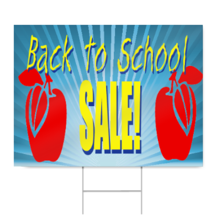 Back to School Sale Sign