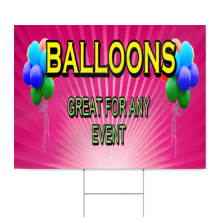 Balloons Sign