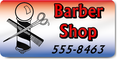 Barber Shop Magnet