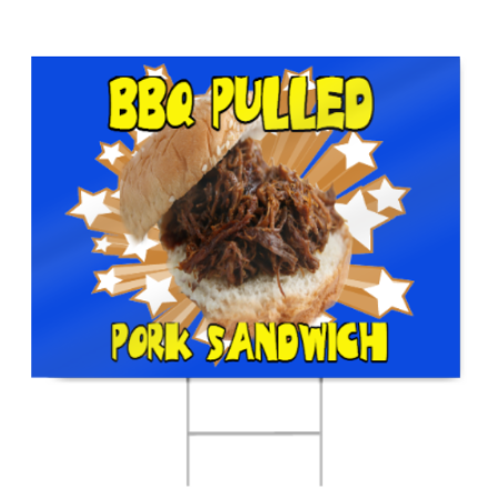 BBQ Pulled Pork Sign