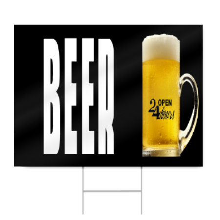 Beer Sign with Mug