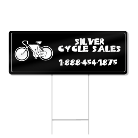 Bicycle Popout Shaped Sign
