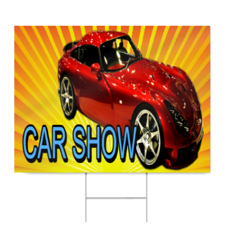 Car Show Sign