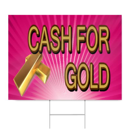 Cash For Gold Sign