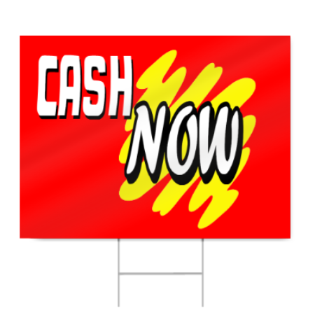 Cash Now Sign