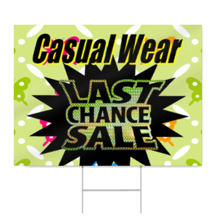 Casual Wear Sale Sign