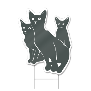 Cats Shaped Sign