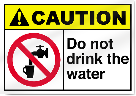 Drinking Water Sign Drinking Water Sign