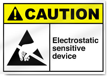 Electrostatic Sensitive Device Caution Signs