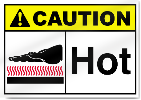 Hot Caution Signs